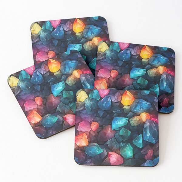 Item preview, Colorful Gemstones Pattern designed and sold by venomNL.