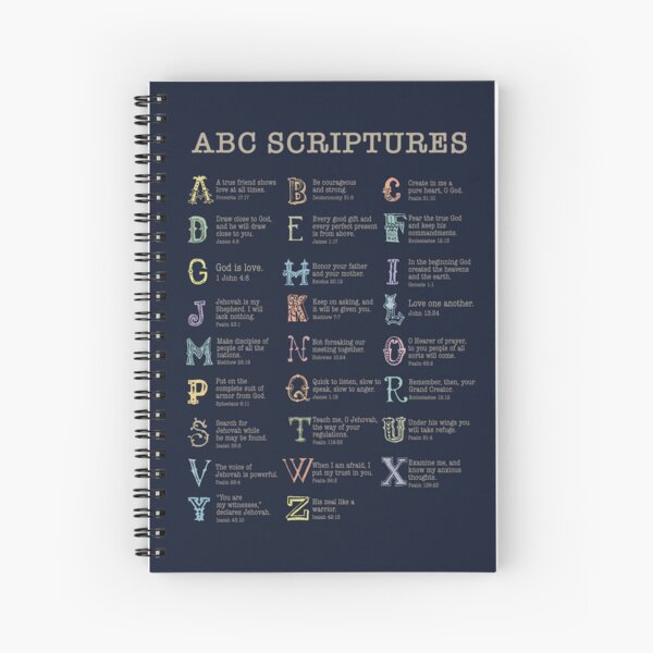 Item preview, ABC SCRIPTURES (DARK) designed and sold by Paper Bee Gift Shop.