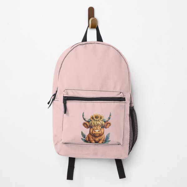 Item preview, Baby Highland cow wearing sunflower crown designed and sold by Nolan6.