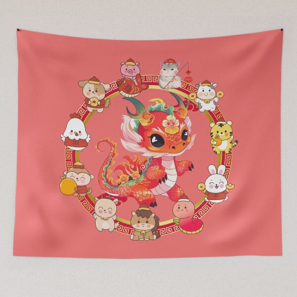 Item preview, Chinese Lunar New Year Dragon 4 designed and sold by my-green-gecko.