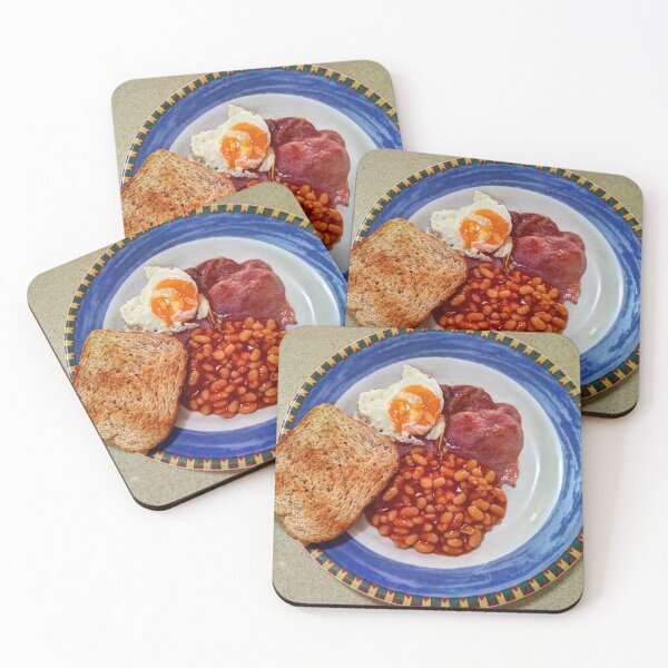 Item preview, Bacon, Eggs, Baked Beans & Toast breakfast plate designed and sold by MadaruCreations.