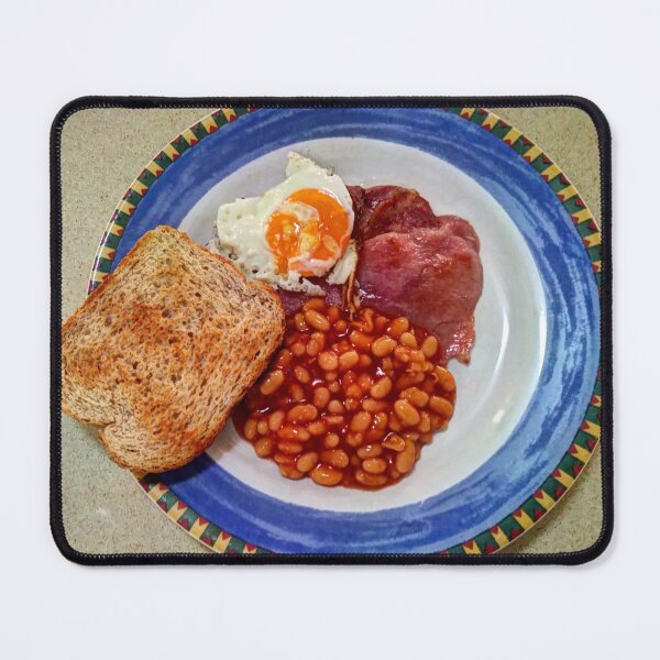 Item preview, Bacon, Eggs, Baked Beans & Toast breakfast plate designed and sold by MadaruCreations.