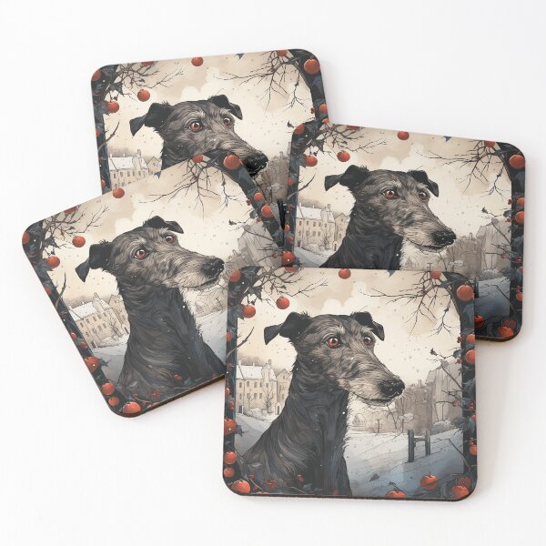 Item preview, A Christmas deerhound designed and sold by aghnadarragh.