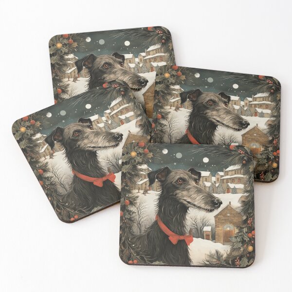 Item preview, A Christmas deerhound designed and sold by aghnadarragh.