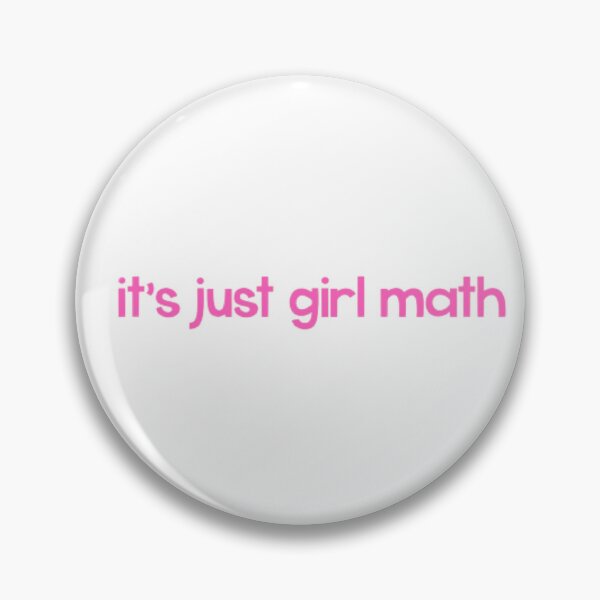 Item preview, girl math designed and sold by bluemirrorball.