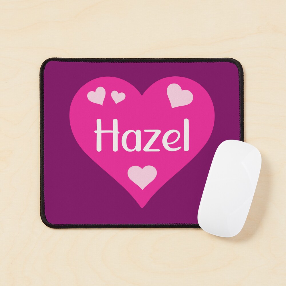 Hazel Name Pink Heart 