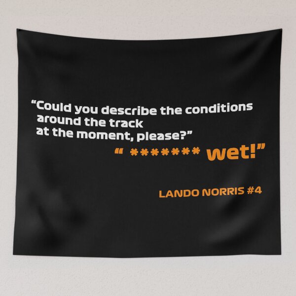 Item preview, fking WET - Lando Norris #4 designed and sold by andreanastasio.