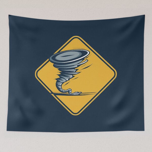 Item preview, Tornado Warning Road Sign designed and sold by FlexYourMind.