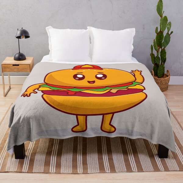Item preview, Cute Burger with Cap Cartoon Vector Icon designed and sold by hjian8219.