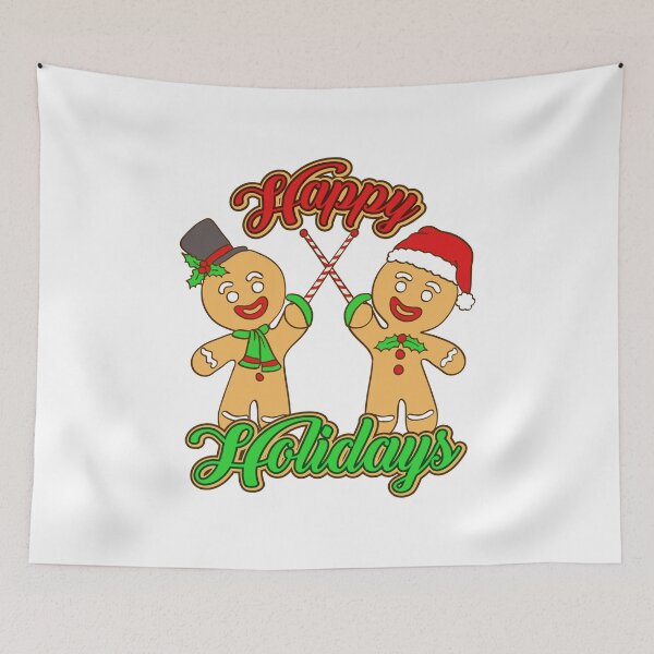 Item preview, Fencing Christmas Gingerbread Men designed and sold by jaygo.