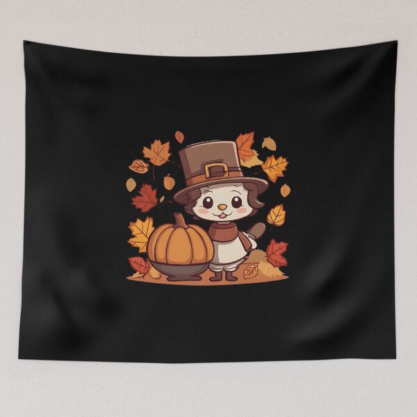 Item preview, Cute Character Happy Thanksgiving  designed and sold by DavidPrintCraft.