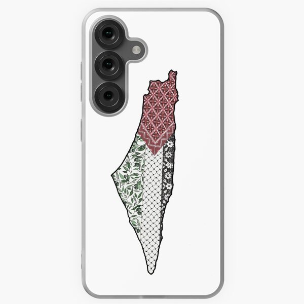 Item preview, Palestine map with keffiyeh and thobe patterns  designed and sold by Artbygoody.