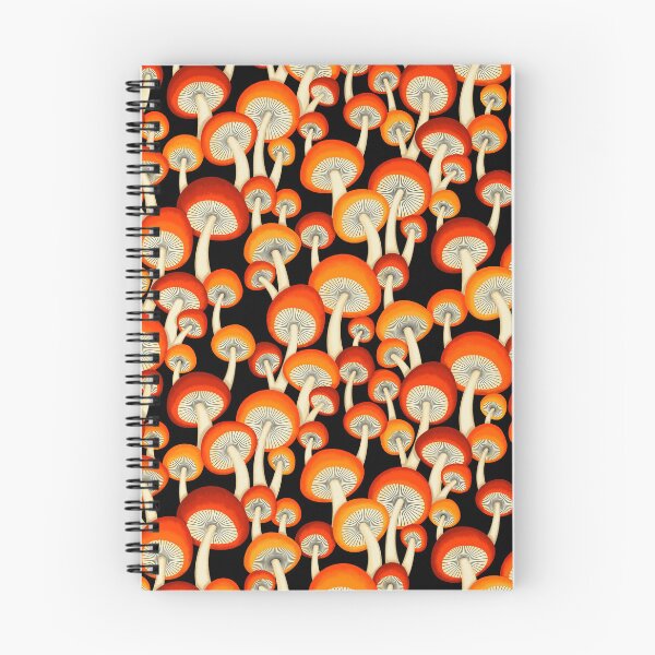 Item preview, Mushroom Pattern - Black - Solid designed and sold by Kelly  Gilleran.