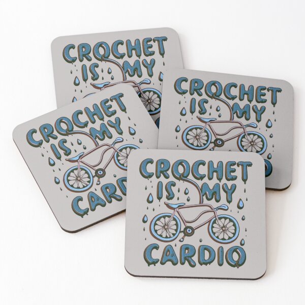 Item preview, Crochet is My Cardio Funny Crocheting Quotes designed and sold by sadedream.