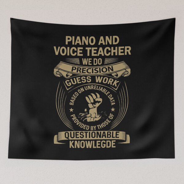 Item preview, Piano And Voice Teacher designed and sold by MiraclePitts.
