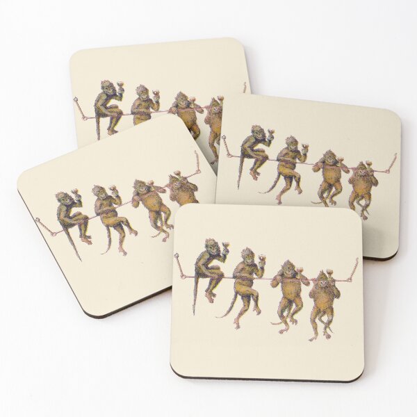 Item preview, 19th C. Drinking Monkeys designed and sold by historicimage.