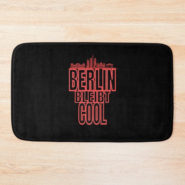 Item preview, Berlin stay cool saying with skyline designed and sold by Ecmoprints.