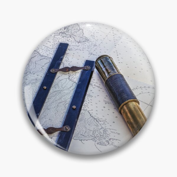 Item preview, Antique Capt Field Parallel Maritime Ruler And Telescope designed and sold by Paul Thompson Photography.