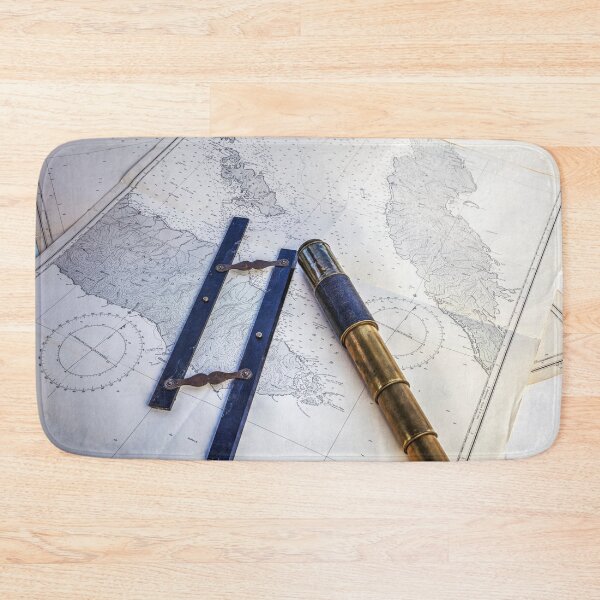 Item preview, Antique Capt Field Parallel Maritime Ruler And Telescope designed and sold by Paul Thompson Photography.