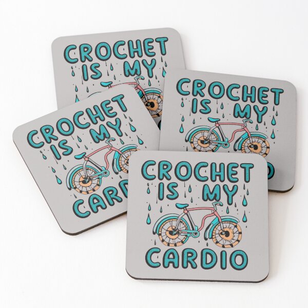 Item preview, Crochet is My Cardio Funny Crocheting Quotes designed and sold by sadedream.