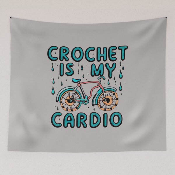 Item preview, Crochet is My Cardio Funny Crocheting Quotes designed and sold by sadedream.