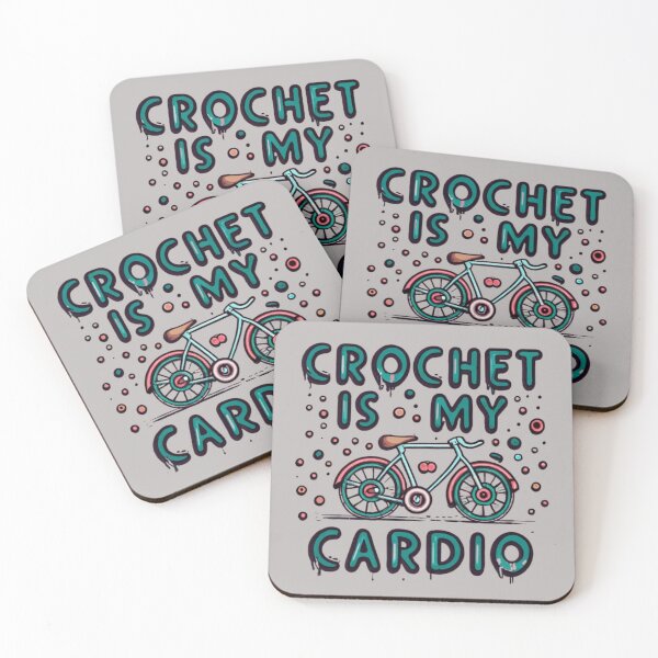 Item preview, Crochet is My Cardio Funny Crocheting Quotes designed and sold by sadedream.