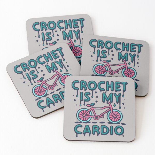 Item preview, Crochet is My Cardio Funny Crocheting Quotes designed and sold by sadedream.