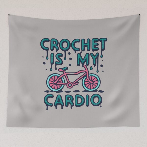 Item preview, Crochet is My Cardio Funny Crocheting Quotes designed and sold by sadedream.