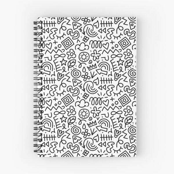 Item preview, Fun black and white abstract lines, creative minimalist art background, doodles, trendy design with different shapes and elements. designed and sold by ElenaKud.