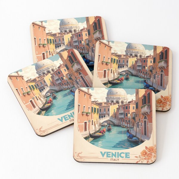 Item preview, Vintage Venice Poster: Nostalgic Italian Charm designed and sold by Ceemko's Vintage Corner.