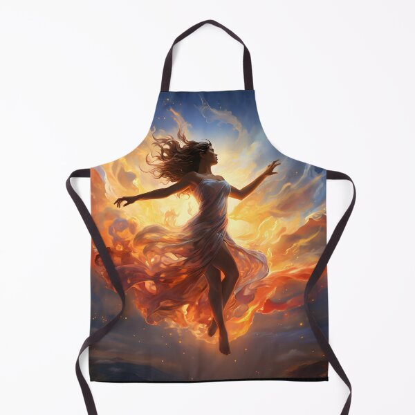 Item preview, Woman flying through the sky while doing a jig designed and sold by AI-Only Creations.