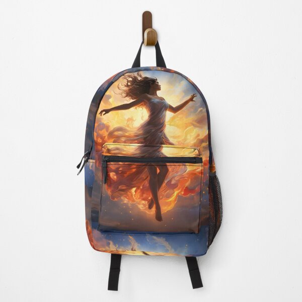 Item preview, Woman flying through the sky while doing a jig designed and sold by AI-Only Creations.
