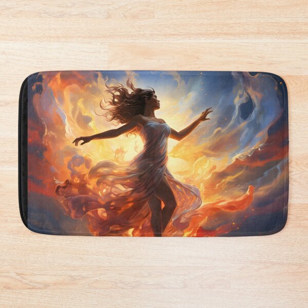 Item preview, Woman flying through the sky while doing a jig designed and sold by AI-Only Creations.