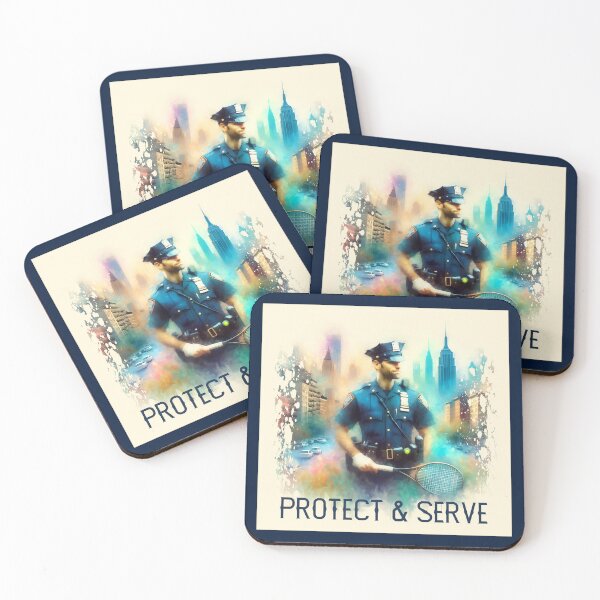Item preview, Police Tennis - Protect And Serve designed and sold by 4TeeToo.
