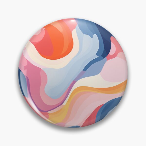 Item preview, Minimalist Curved Palette: Multicolored Oil Paint Layers designed and sold by Moonlit-Forest.