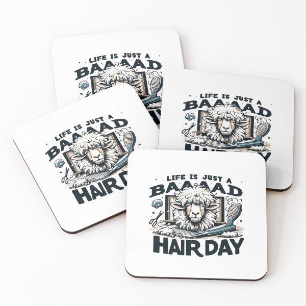 Item preview, Life is just a Baaad Hair Day designed and sold by TeesYouWant.