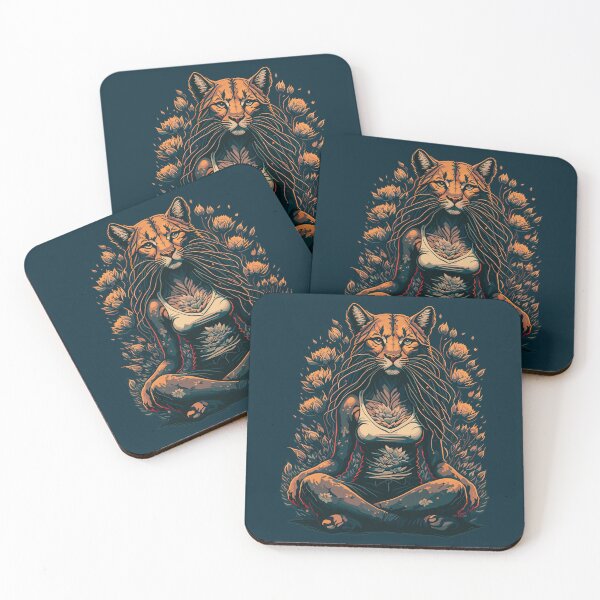 Item preview, Yoga, Relax, Meditation, Vibrations, Сougar designed and sold by volkova2023.
