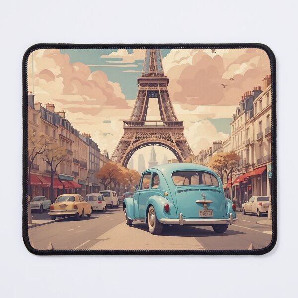 Item preview, Vintage Paris Poster: Timeless Elegance of Parisian Romance designed and sold by Ceemko's Vintage Corner.