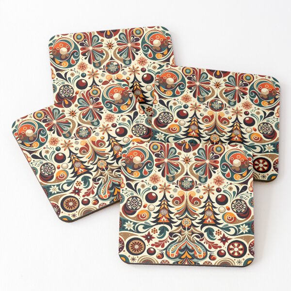 Item preview, 1970s Christmas Holiday Pattern designed and sold by NeatSplash.