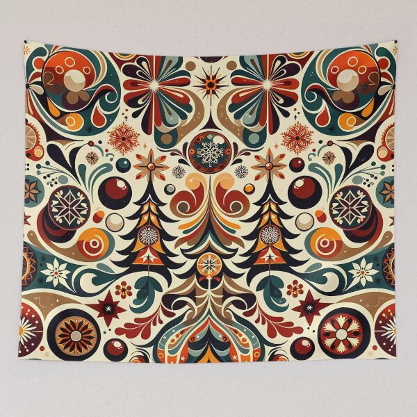 Item preview, 1970s Christmas Holiday Pattern designed and sold by NeatSplash.