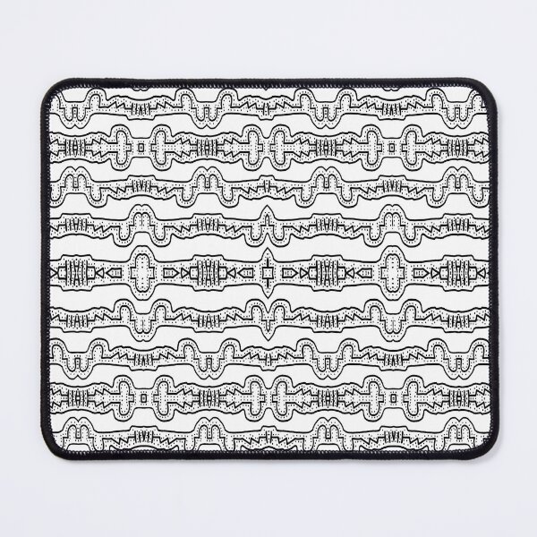 Item preview, Bold Tribal Weave: Black and white tribal stripes pattern designed and sold by DFLC Prints.
