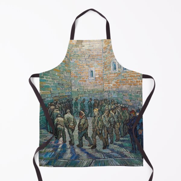 Item preview, Vincent van Gogh: Prisoner's Exercising (Prisoner's Round) with van Gogh at center painted during Vincent van Gogh's stay at the asylum in Saint-Rémy 1890 expressionism masterpiece painting designed and sold by Jéanpaul Ferro.