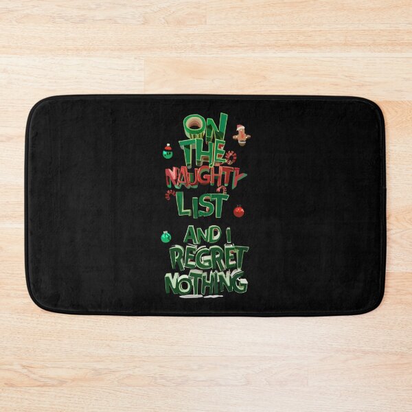 Item preview, On The Naughty List And I Regret Nothing, Christmas T-shirt santa designed and sold by VisualElegant.