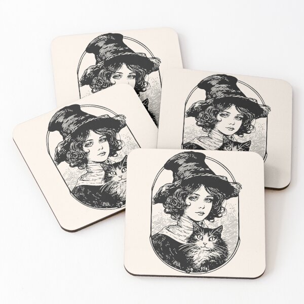 Item preview, Victorian Witch and Cat designed and sold by daianaart.