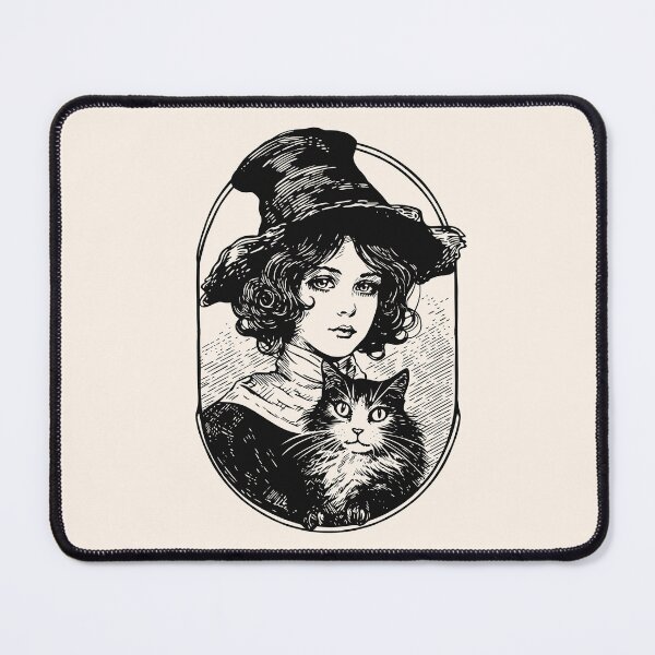 Item preview, Victorian Witch and Cat designed and sold by daianaart.