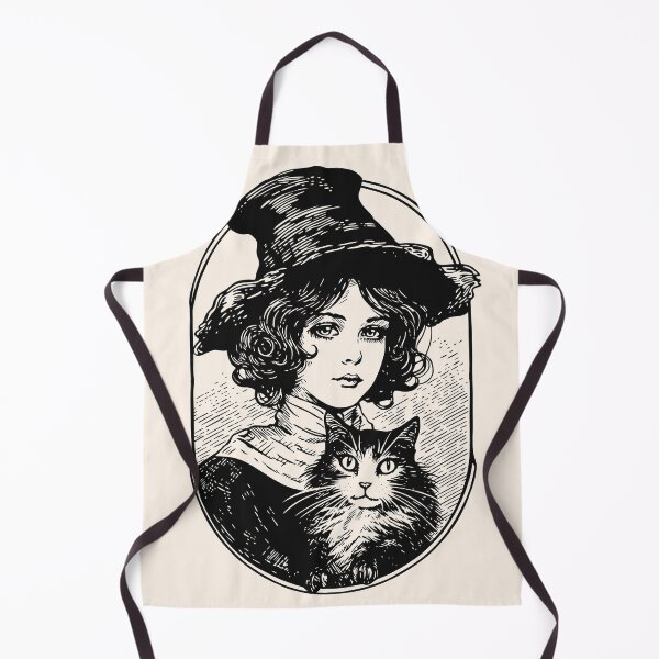 Item preview, Victorian Witch and Cat designed and sold by daianaart.
