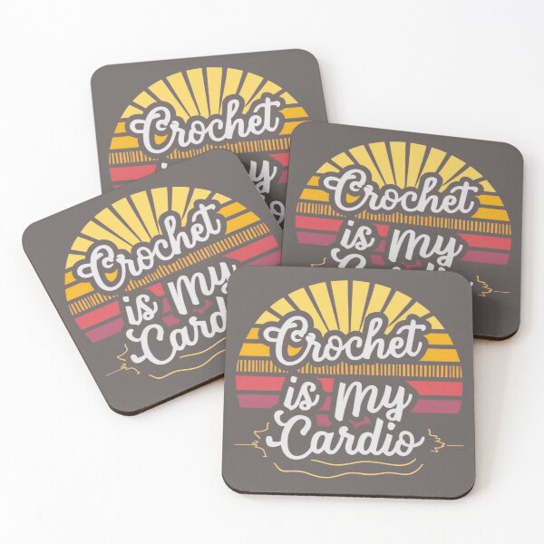 Item preview, Crochet is My Cardio Funny Crocheting Quotes designed and sold by sadedream.