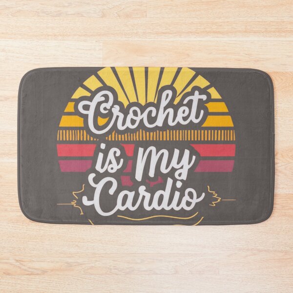 Item preview, Crochet is My Cardio Funny Crocheting Quotes designed and sold by sadedream.
