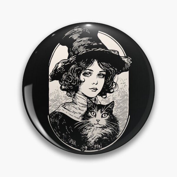 Item preview, Victorian Witch and Cat designed and sold by daianaart.