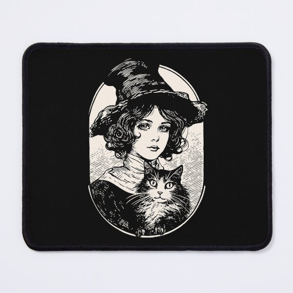 Item preview, Victorian Witch and Cat designed and sold by daianaart.